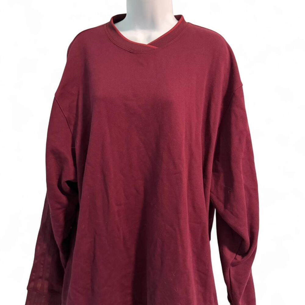 Adidas x Ivy Park Maroon Long Sleeve Crewneck Sweatshirt Size L  NWT